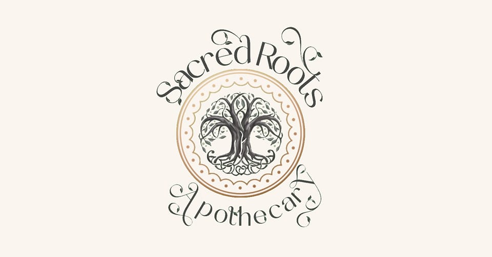 This image has an empty alt attribute; its file name is Sacred-Roots-Apothecary-Logo.jpg